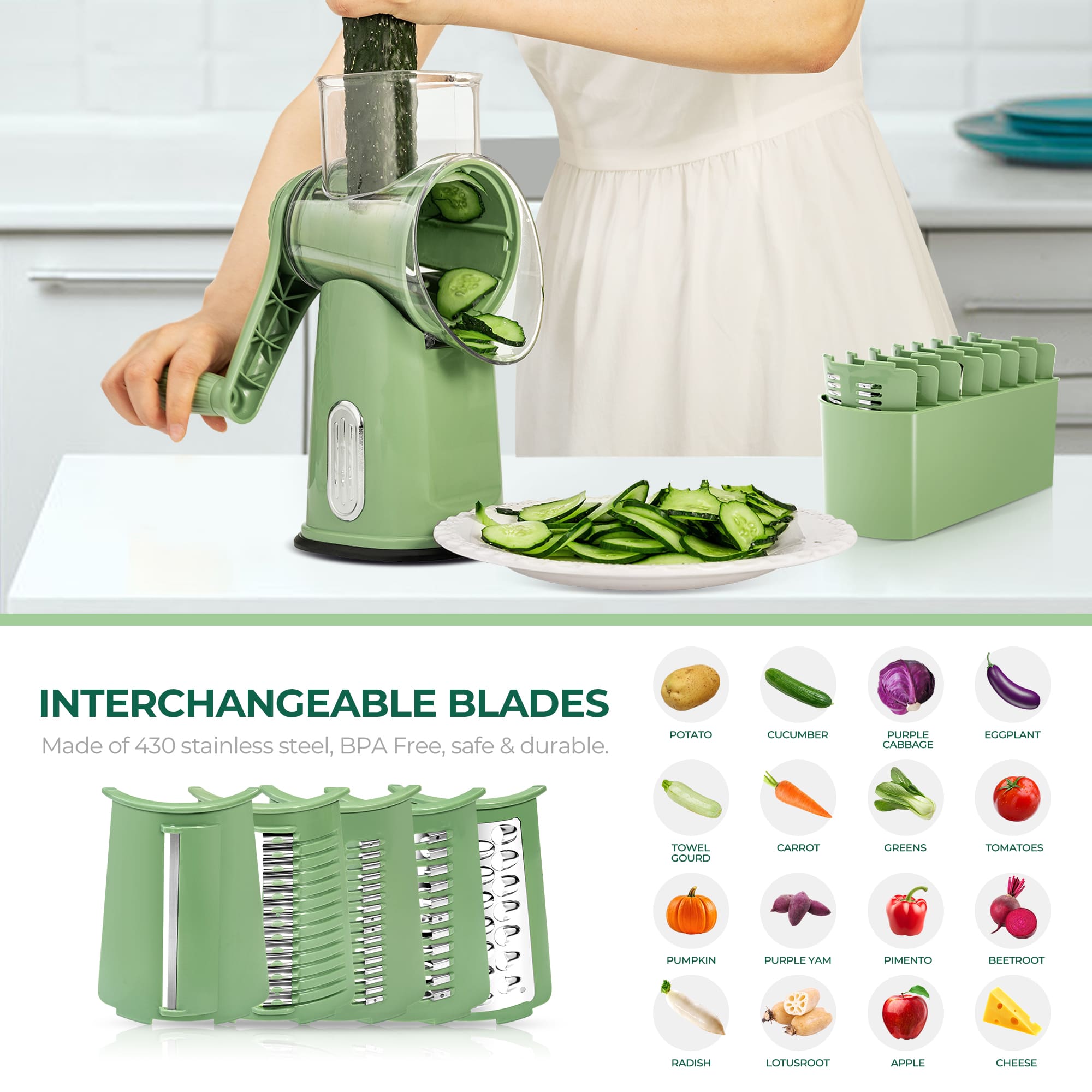 FreshPrep™ 3-in-1 Rotary Slicer